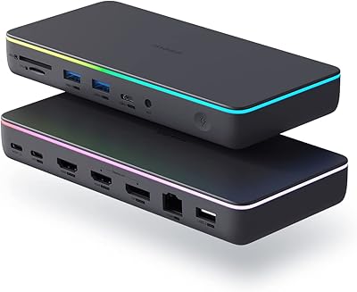 Station d'accueil huggiebase displaylink pour macbook m1/m2/windows, triple écran usb c avec bande