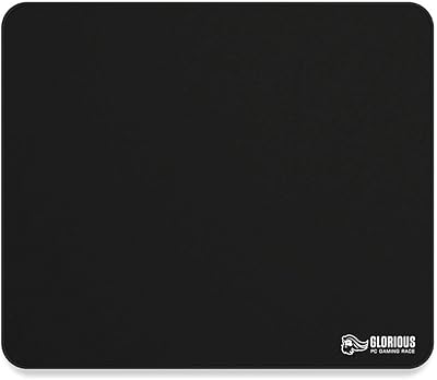 Tapis de souris de jeu gloris, 11" x 13", noir