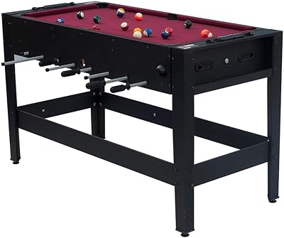 Table de baby-foot et de billard win max, noir, multicolore, wnm-3287, jolie manche