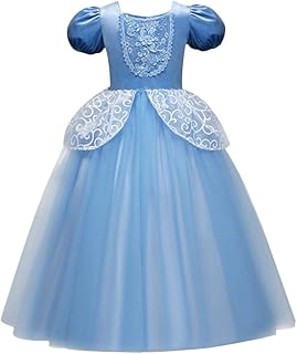 Robe princesse cendrillon pour filles costume fantaisie de cosplay halloween noël