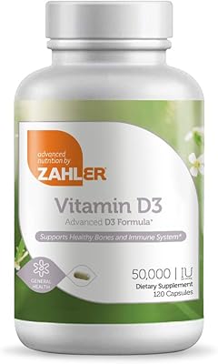 Zahler vitamine d3 50 000 ui formule avancée ciblant la carence en vitamine