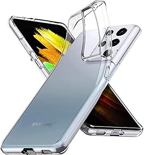 Coque transparente pour samsung galaxy s21 ultra | avec bords légèrement surélevés