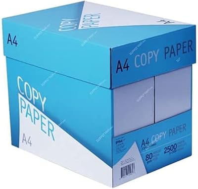 Papier de copie a4 80 g/m2, 500 feuilles, 1 boîte, 5 rames