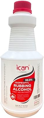 Désinfectant ikan london alcool isopropylique 99,9% pour premiers secours 1000 ml (1 litre)
