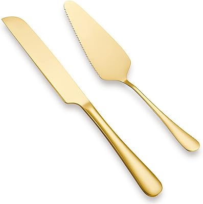 Ensemble de couteaux et de couverts à gâteau de mariage rayyan, ensemble