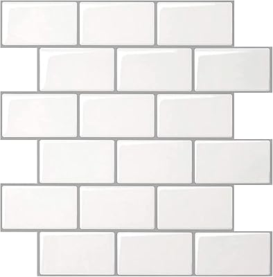 Dosseret à décoller et à coller pour carreaux de métro the white shop