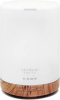 Diffuseur d'huiles essentielles asakoki 300 ml humidificateur d'air silencieux de luxe 5 en