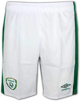 Short umbro fai irlande domicile blanc pantalon de football gym eire