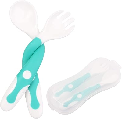 Ensemble d'outils pour bébé mamo bear avec étui - cuillère et fourchette