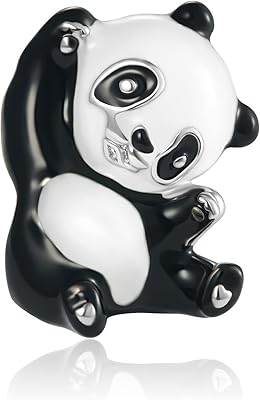 Charms nanmok panda pour les amateurs de bijoux, perles d'animaux pour bracelets pandora