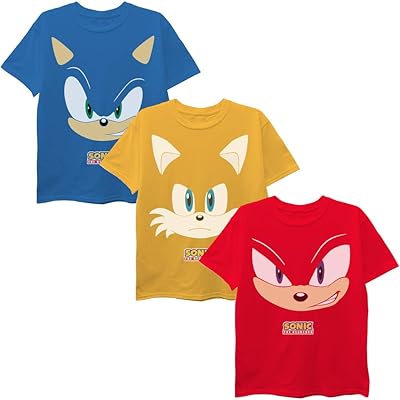 Ensemble de t-shirts sega big hedgehog pour garçons, paquet de 3