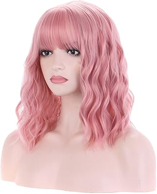 Perruque synthétique courte bouclée byron pretty pink girls 14"