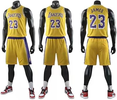 Lebron james los angeles lakers #23 ensemble maillot de basket-ball nba