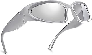 Yimosro y2k wrap around lunettes de soleil de sport à la mode