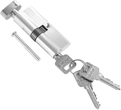 Serrure de porte à cylindre de sécurité en laiton et aluminium antivol