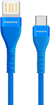 Câble réversible usb type a vers usb-c promate câble de charge rapide