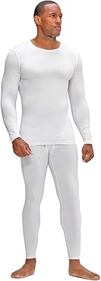 Ensemble de sous-vêtements thermiques longs devos pour hommes avec doublure en polaire