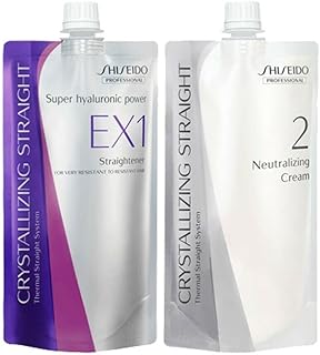 Lisseur professionnel cristallisé hair rebonding (ex1) + émulsion neutralisante (2) ensemble avec brosse