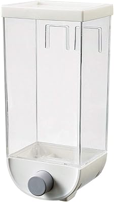 Distributeur de nourriture sèche orchidée 1500 ml, distributeur de céréales mural sans vis
