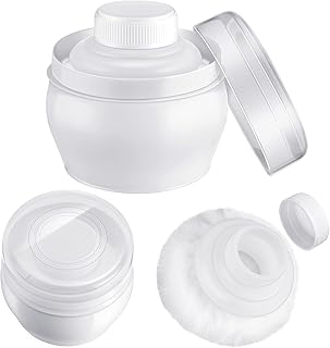 2 pièces récipient de poudre pour le corps après-midi bébé poudre bouffée sac