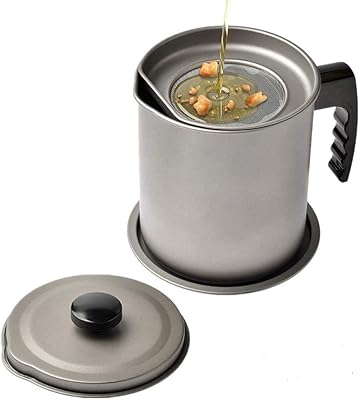 Pot filtre à graisse baystar avec filtre pour friteuse (1,7 l)