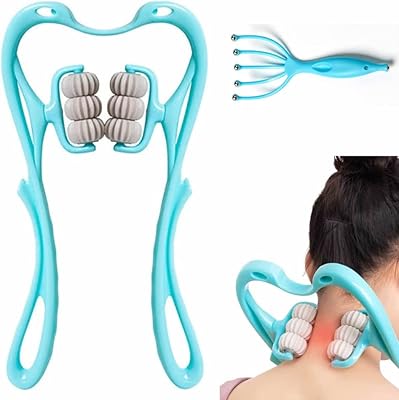 Masseur de tissus profonds shiatsu pour le cou double point déclenchement outil