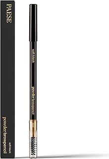 Crayon à sourcils paese matte powder, effet naturel et durable 12h, noir doux