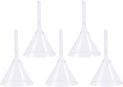 Entonnoir en verre général 5 pièces entonnoir mural robuste de laboratoire en borosilicate