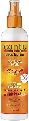 Brume brillance et tenue à l'huile de noix de coco cantu (237 ml)