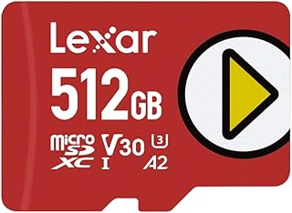 Carte microsdxc uhs-i lexar 512 go de play avec une vitesse