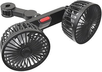 Icam usb ventilateur de refroidissement pour dossier de siège de voiture, portable, double