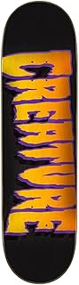 Skateboard creature fence blueprint noir orange 85" x 32"