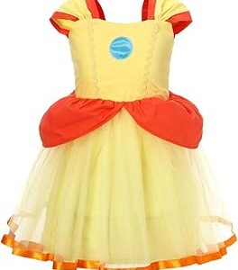 Costume de princesse lito angeles deluxe peach daisy pour filles, costume de fête d'anniversaire pour enfants, halloween, carnaval. Shoppez futé, shoppez Diaytar Sénégal