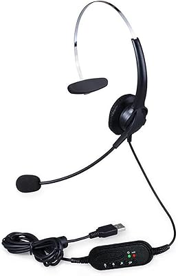 Casque filaire usb simple face qahm avec microphone réglable et contrôle du volume pour bureau, ordinateur, ordinateur portable. Des milliers de références à découvrir sur Diaytar Sénégal
