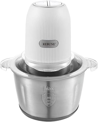 Mélangeur électrique vertical rebune en acier inoxydable, 2 litres, 350 watts (blanc)