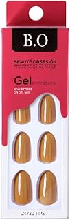 Faux ongles à presser faux de longueur moyenne comprend un tampon de préparation