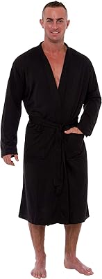 Peignoir léger ross michaels pour hommes - peignoir de nuit tricoté de luxe