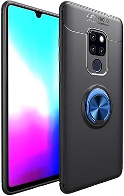 Coque lajoy compatible avec huawei mate 20, support magnétique pour voiture avec anneau
