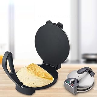 Sukani roti maker kj-507 1100w, presse à tortillas de 32 cm, surface antiadhésive