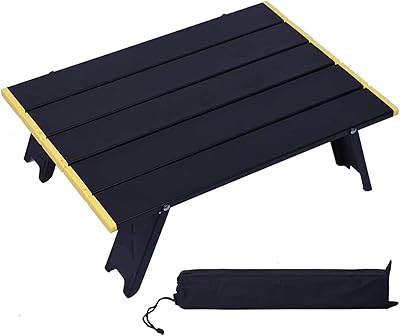 Table de camping de plage pliante légère avec sac de rangement extérieur portable