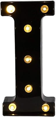 Panneau de lettre lumineux à led bucla (noir)