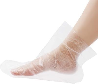200 enveloppes de pieds en plastique avec autocollants. doublures de bain en paraffine
