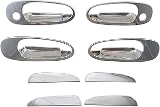 4 pièces poignée de porte latérale chromée pour toyota corolla ae100