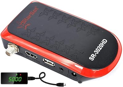 Starsat sr-3020hd fhd 1080 2 × usb hdmi 5000 canaux epg