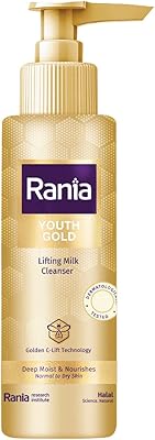 Lait nettoyant liftant rania gold avec vitamine c et or 24