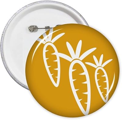 Expression végétale happy carrot body pins badge bouton emblème accessoire décoration 5pcs