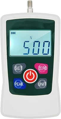 Dynamomètre jauge de force numérique 500n-50kg-110lbs-1744oz mini compteur push-pull interchangeable à rétroéclairage