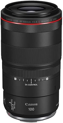 Objectif macro professionnel canon rf 100 mm f2.8l pour appareils photo du système