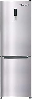 Réfrigérateur avec congélateur en bas, capacité 380 litres, couleur argent, modèle bbf380ss