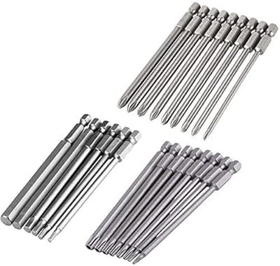 Jeu d'embouts de tournevis magnétiques longs yakamoz de 23 pièces | 8 torx
